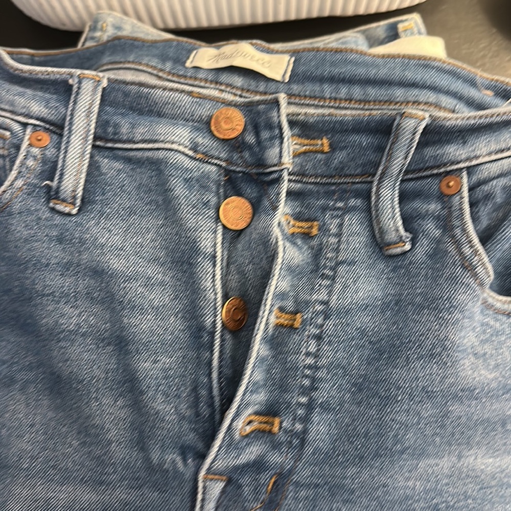 High rise skinny madewell button fly jeans - Picture 3 of 3